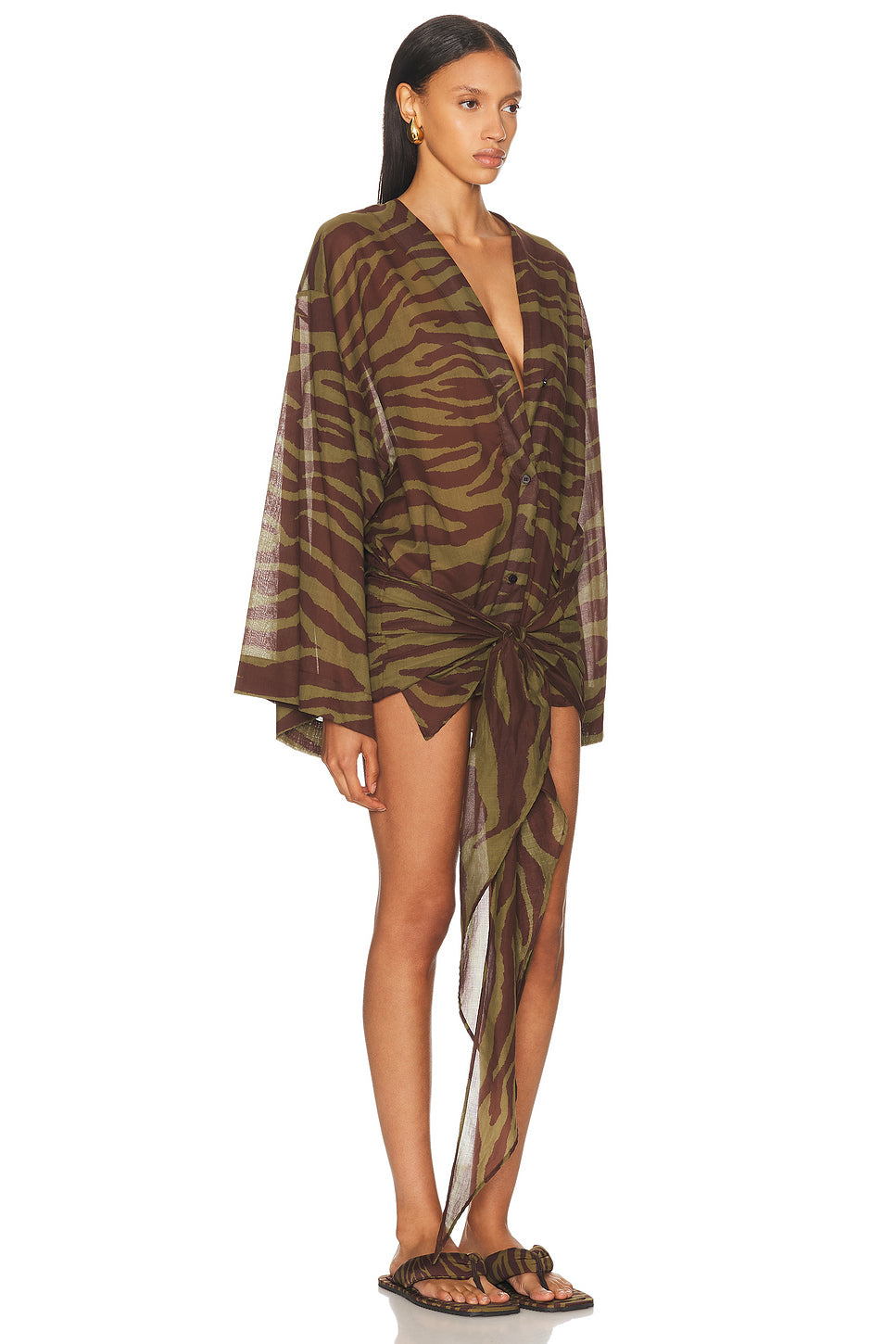 Zebra Printed Mini Dress