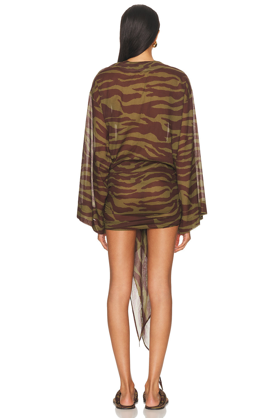 Zebra Printed Mini Dress