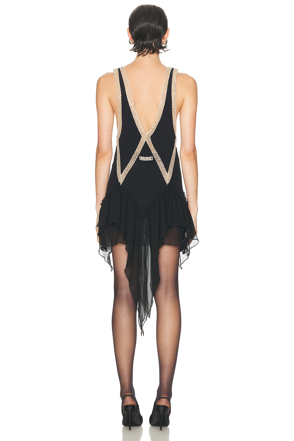 Embroidered Mini Dress