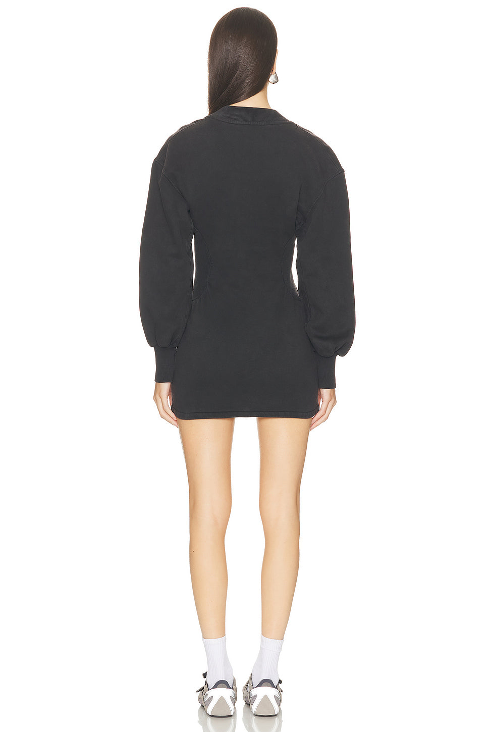 Fleece Long Sleeve Mini Dress