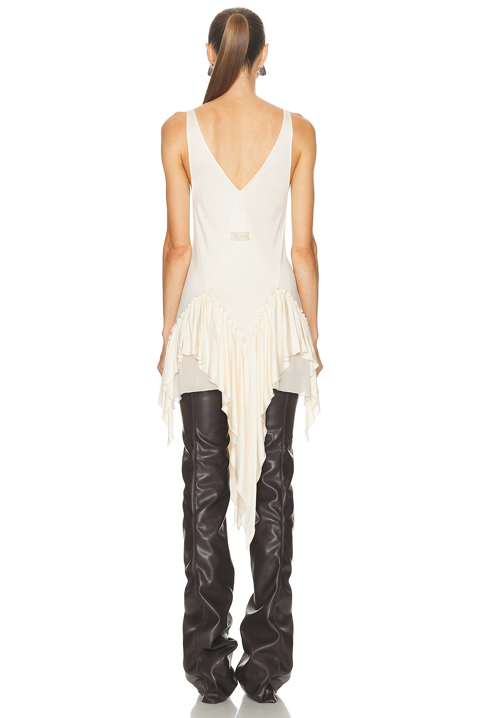 Shiny Sleeveless Mini Dress