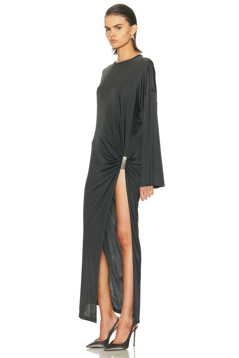 Shiny Midi Dress