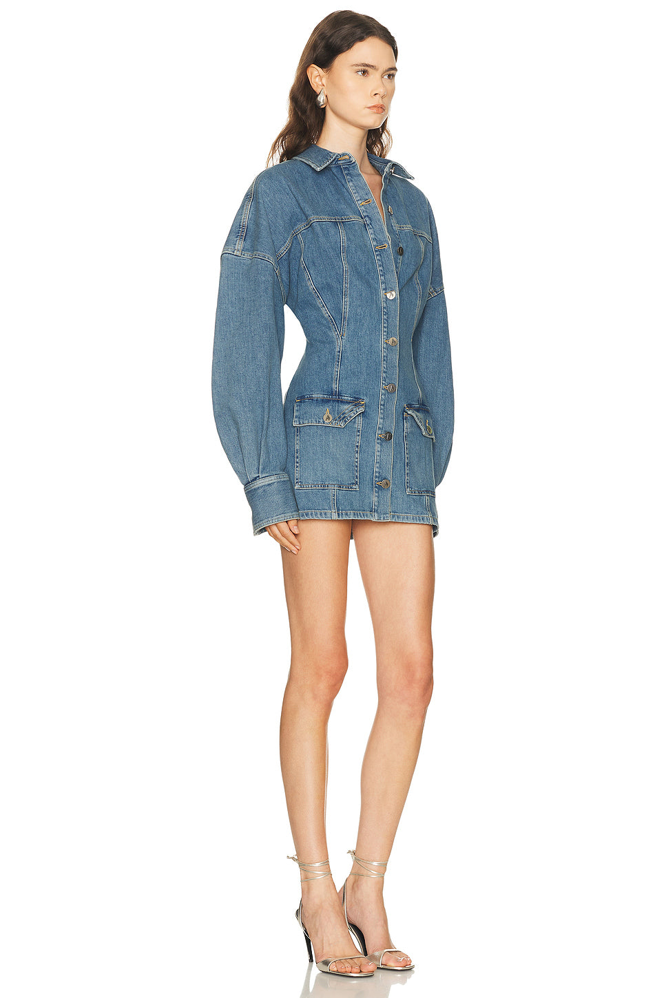 Denim Shirt Mini Dress