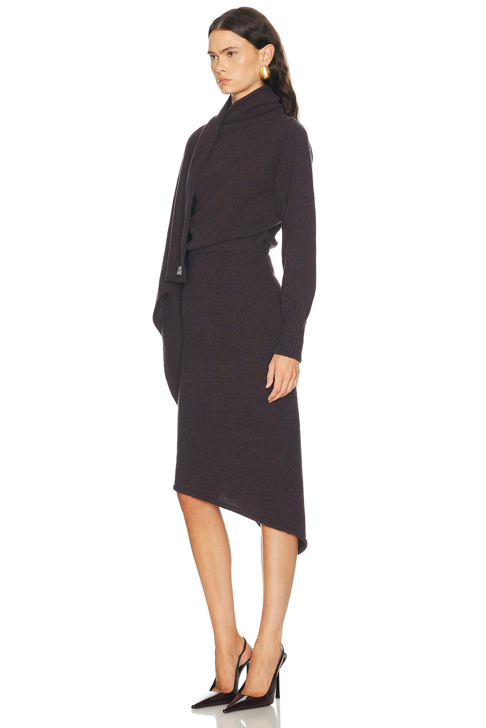 Scarf Midi Dress