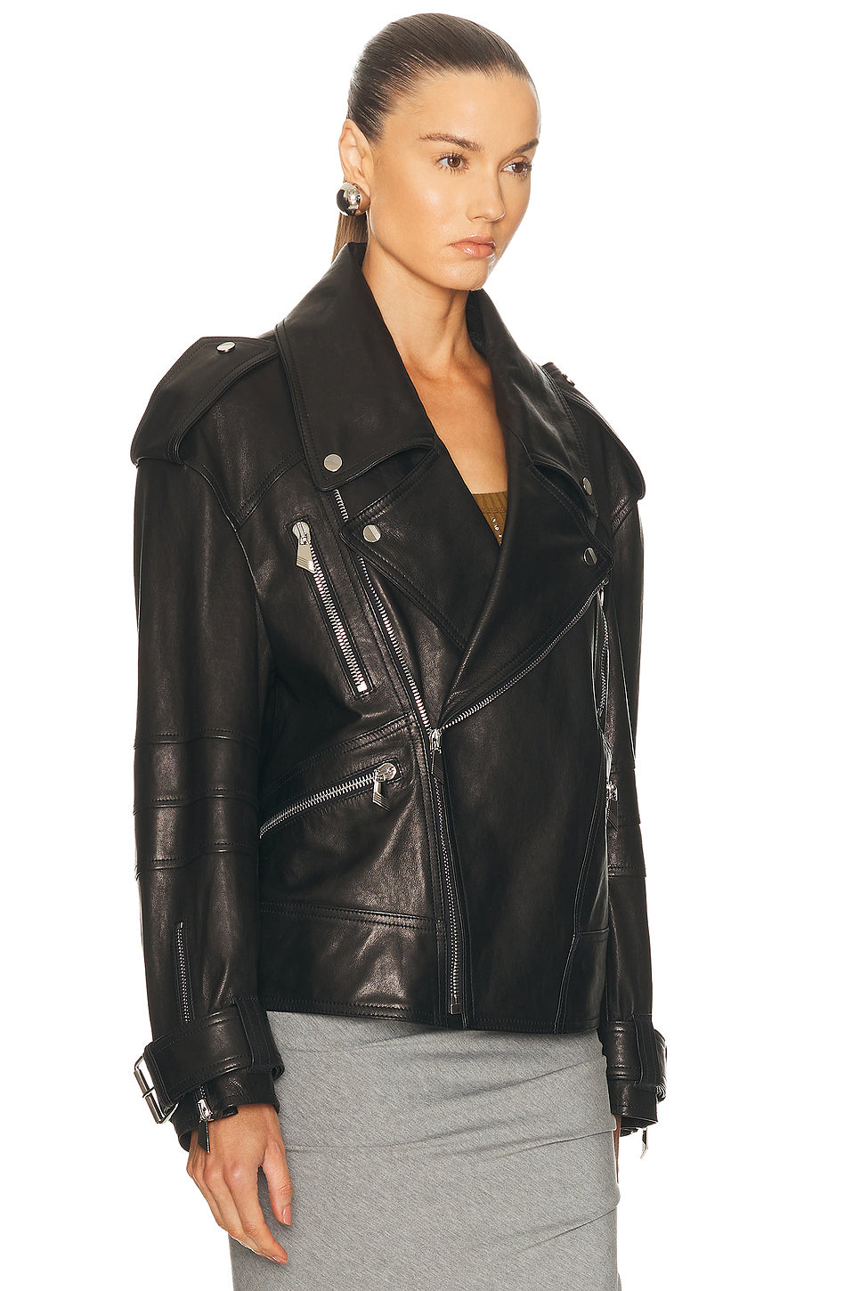 Leather Bomber Jacket