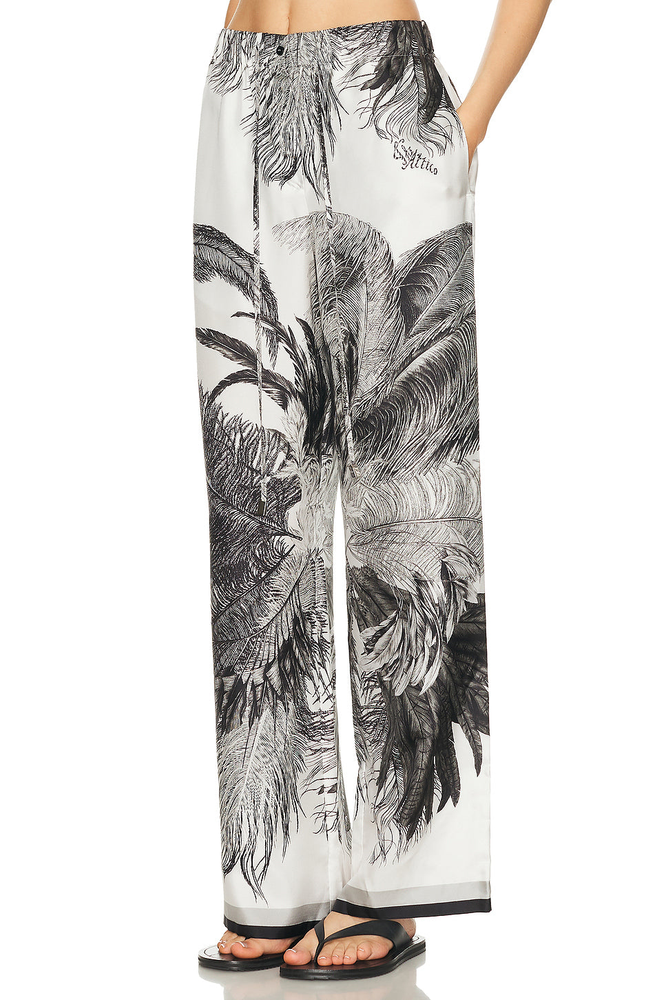 Feather Print Pant