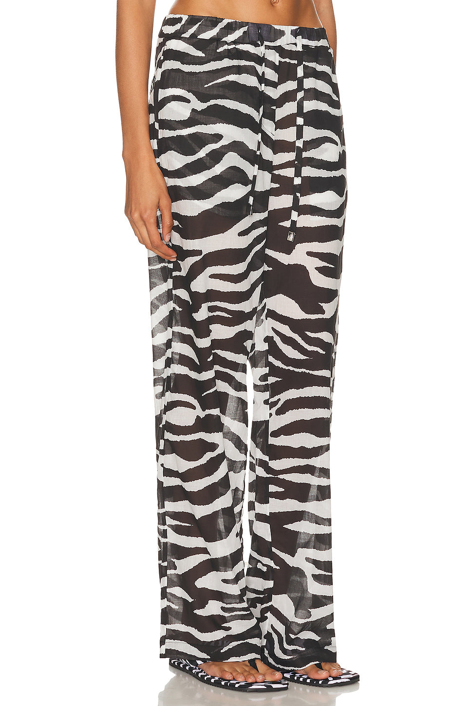 Zebra Printed Long Pant