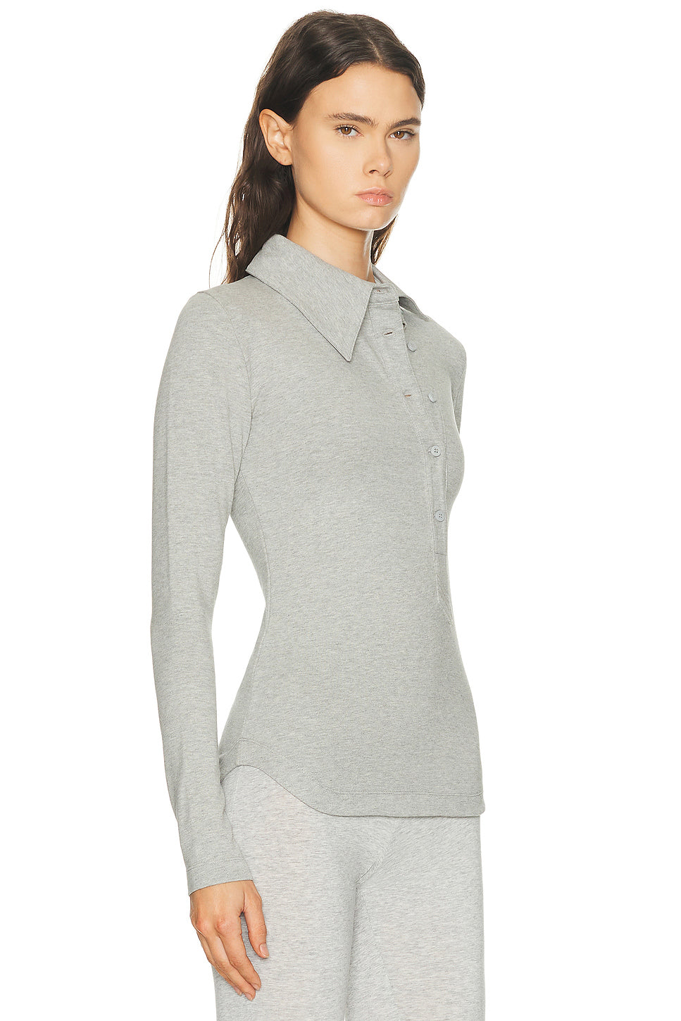 Long Sleeve Lapel Top