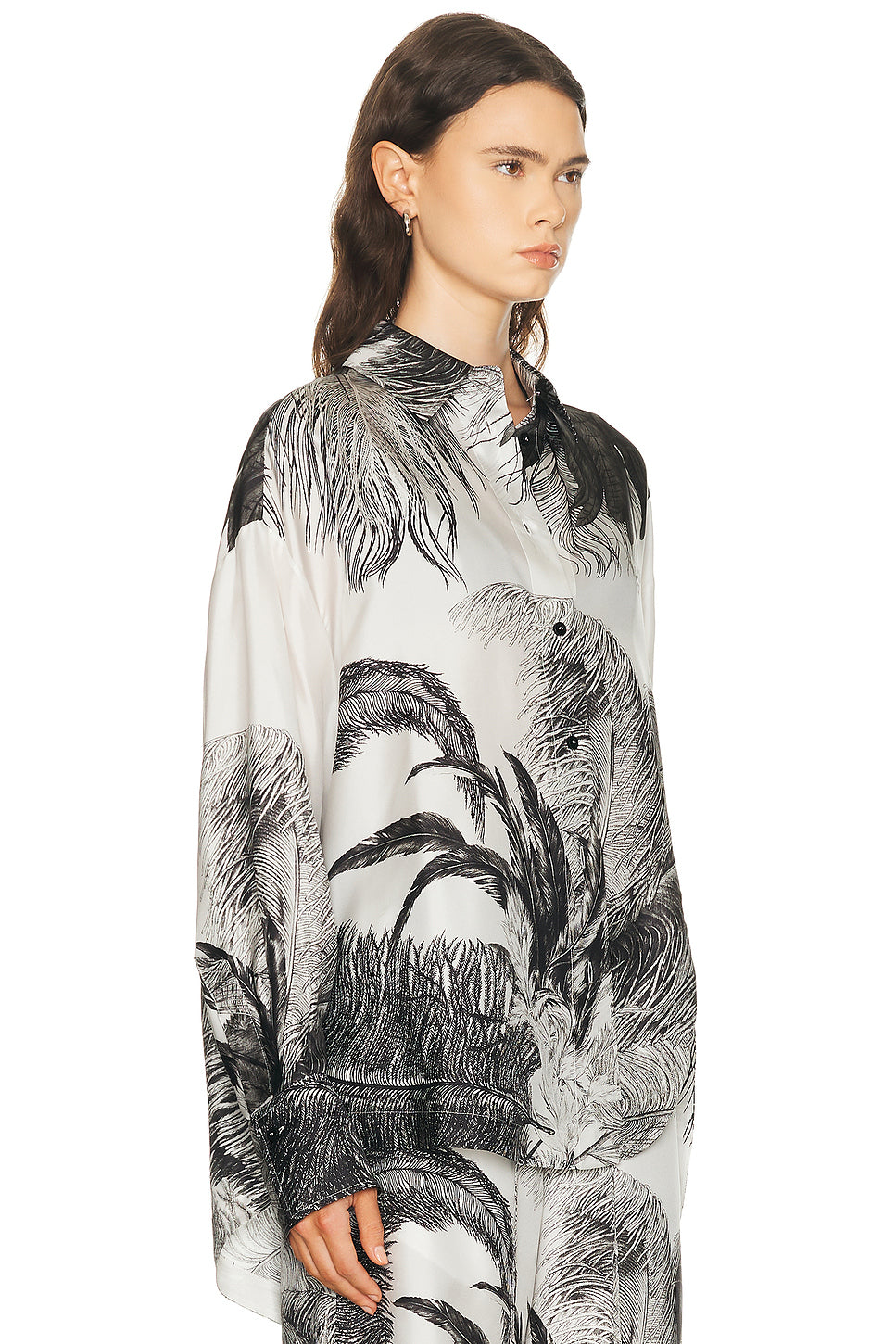 Feather Print Shirt