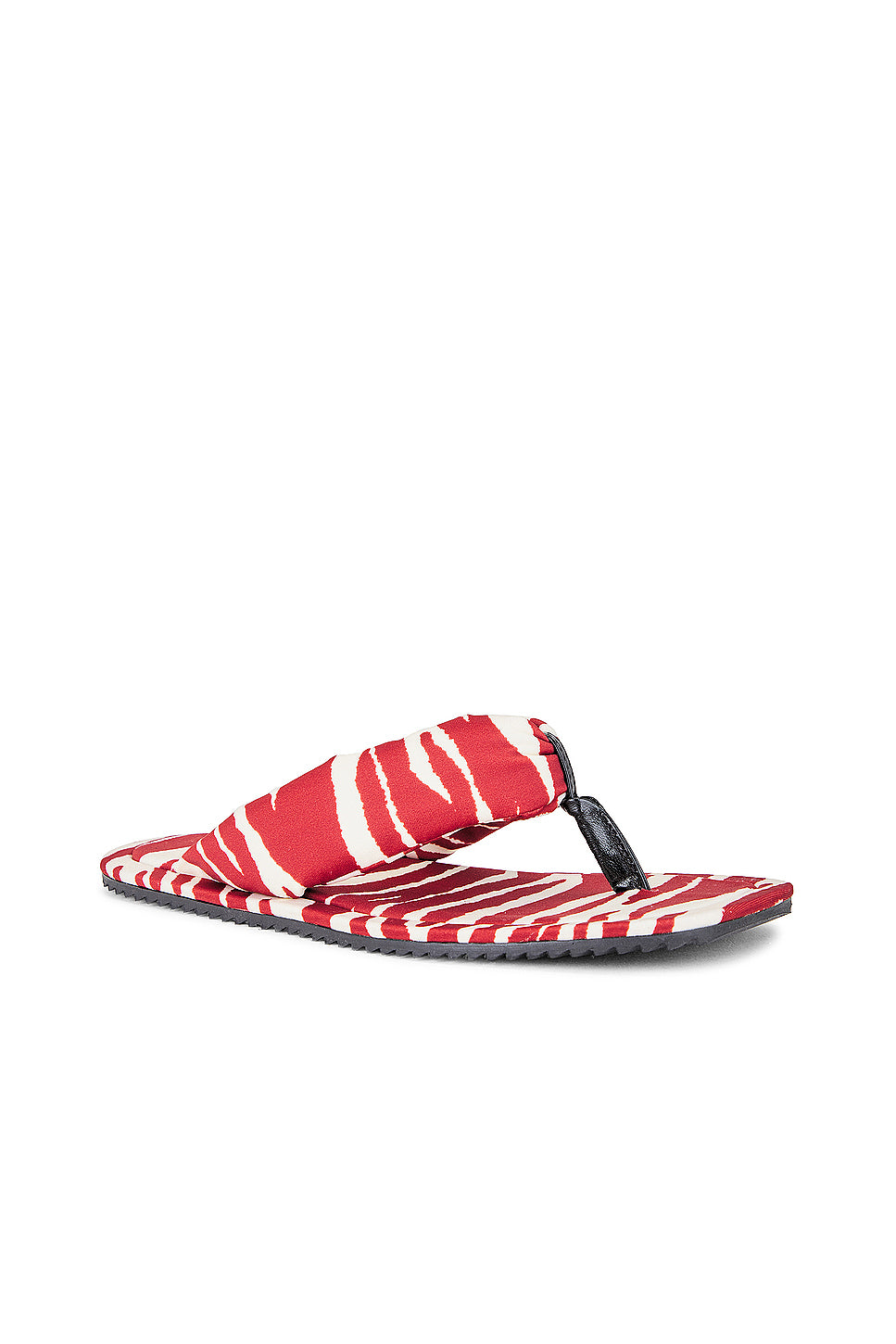 Zebra Printed Indie Flat Thong Sandal