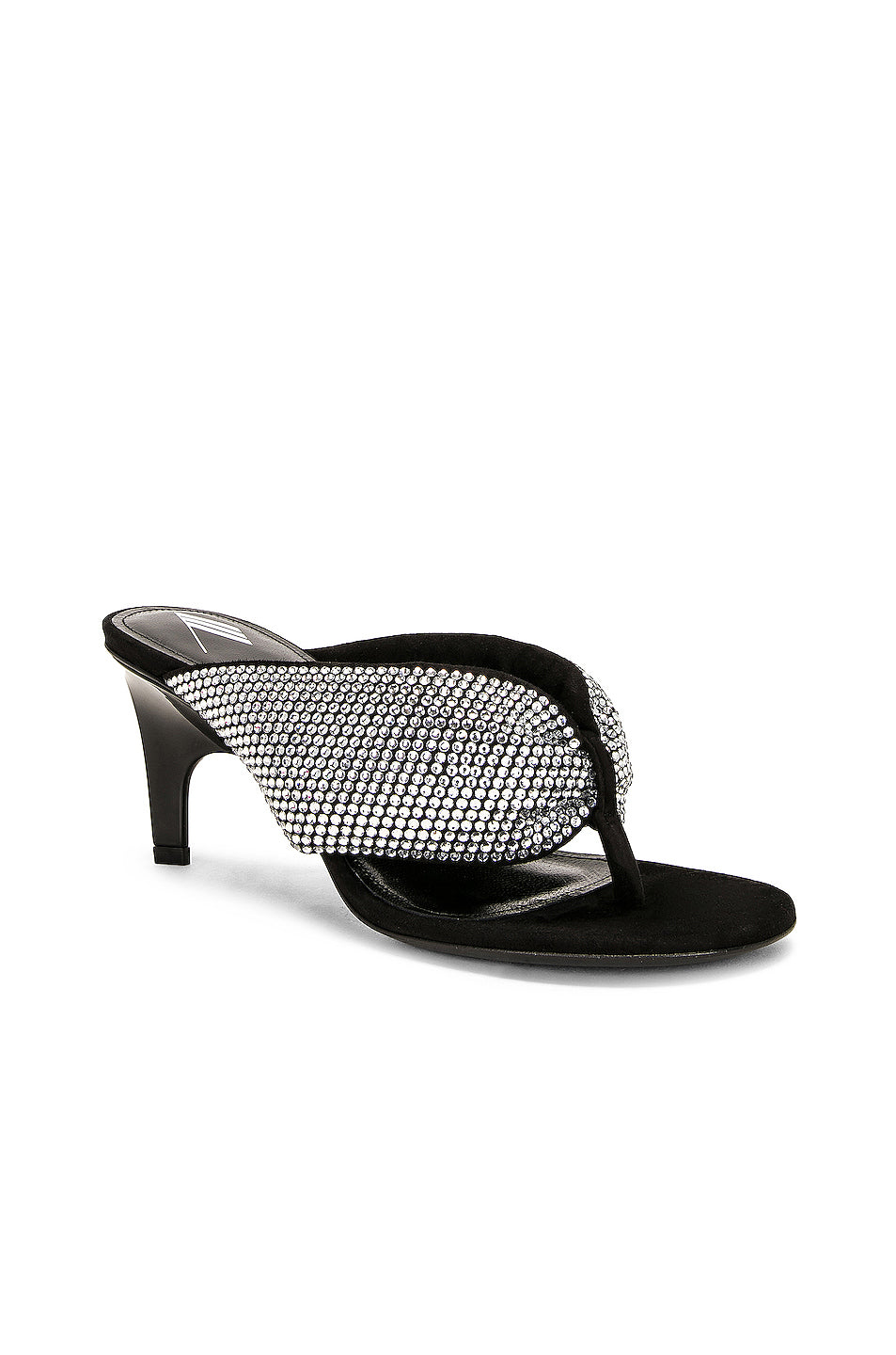 Rem Sandal In Silver & Black