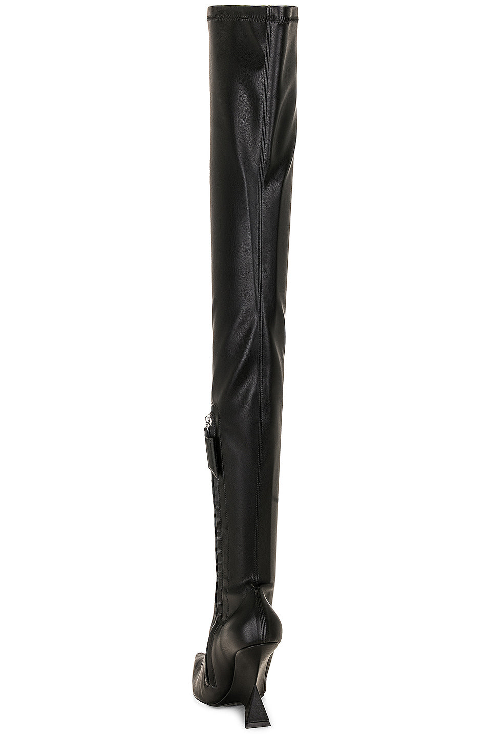 Cheope Stretch Thigh High Boot In Black