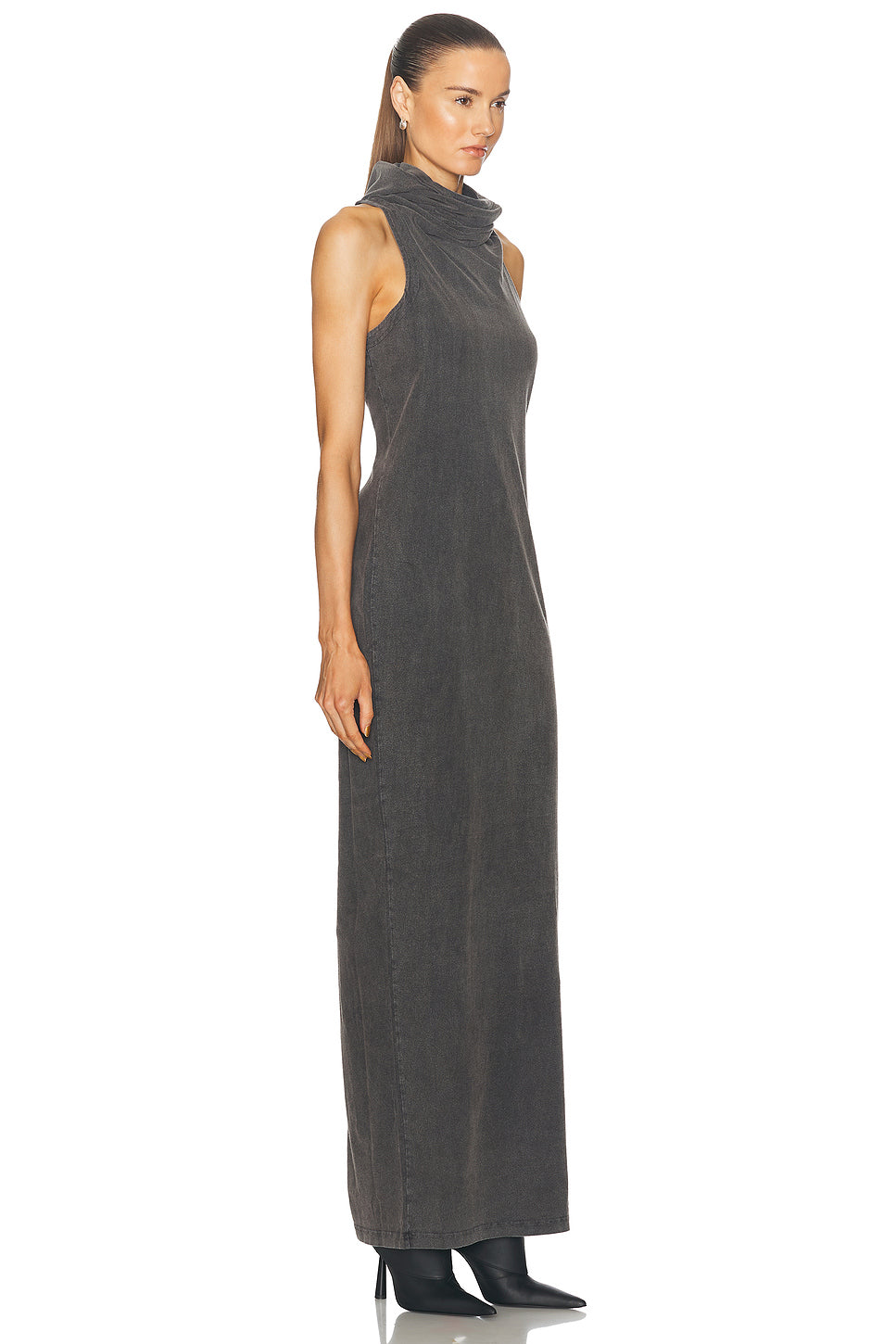 Cowl Neck Long Dress