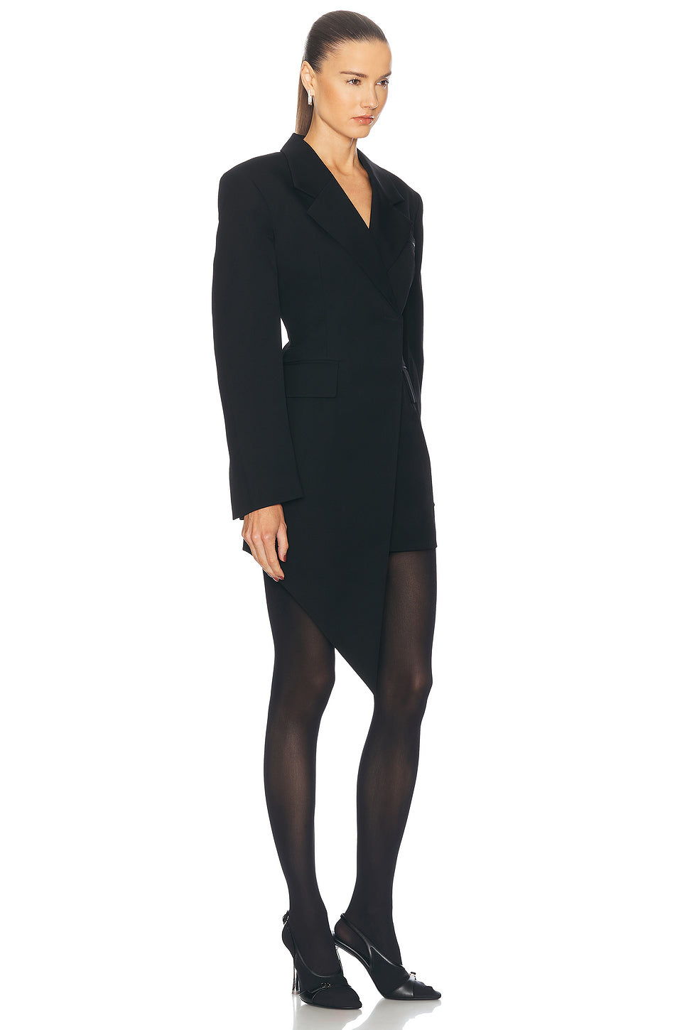 Asymmetric Blazer Dress