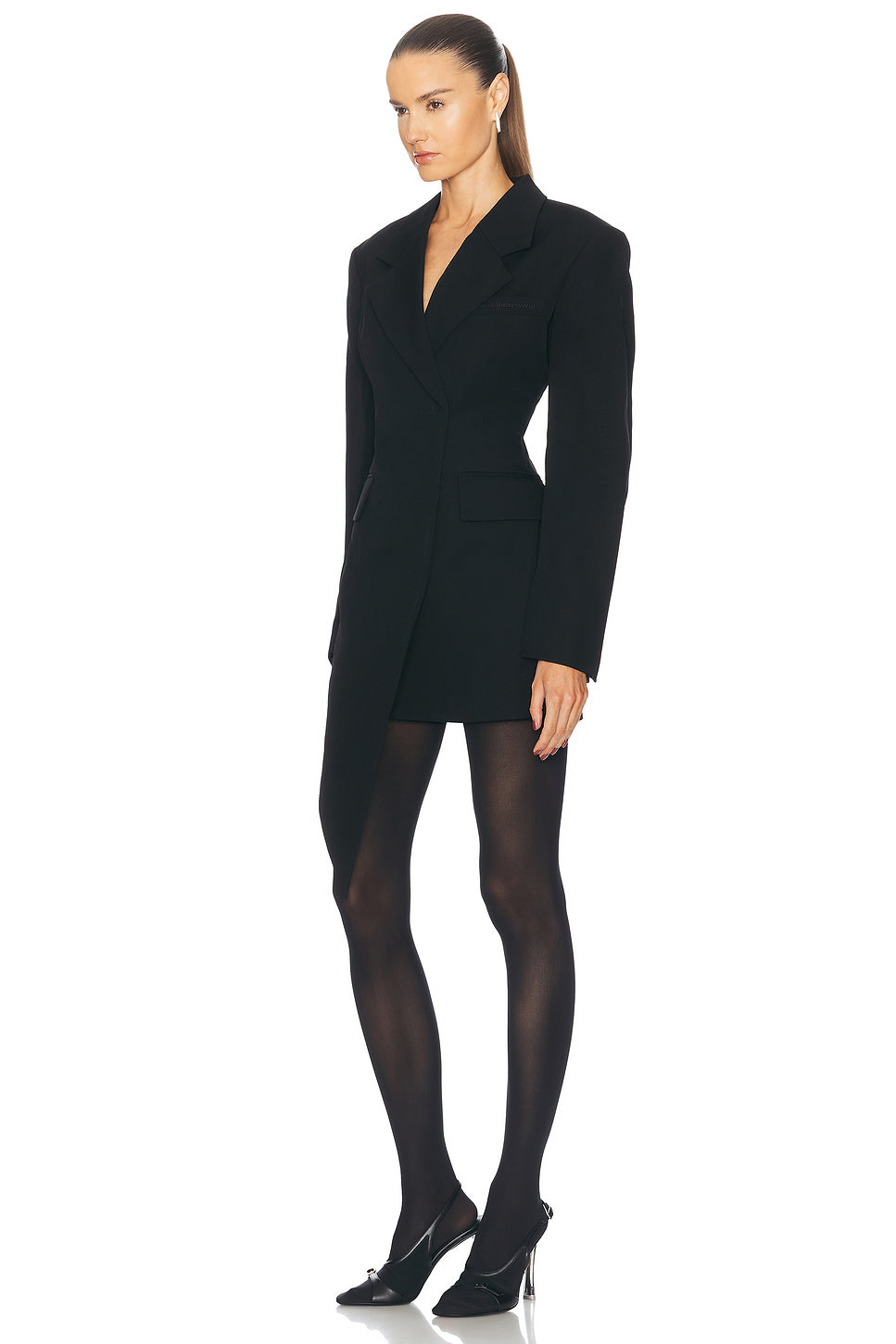 Asymmetric Blazer Dress