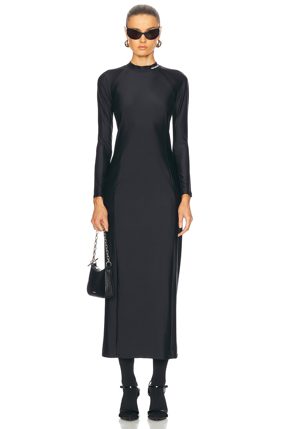 Rashguard Long Sleeve Midi Dress