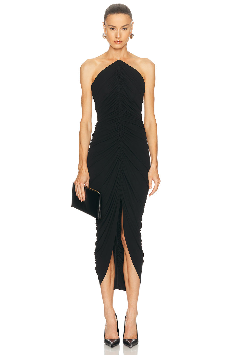 Structured Bodice Midi Dress