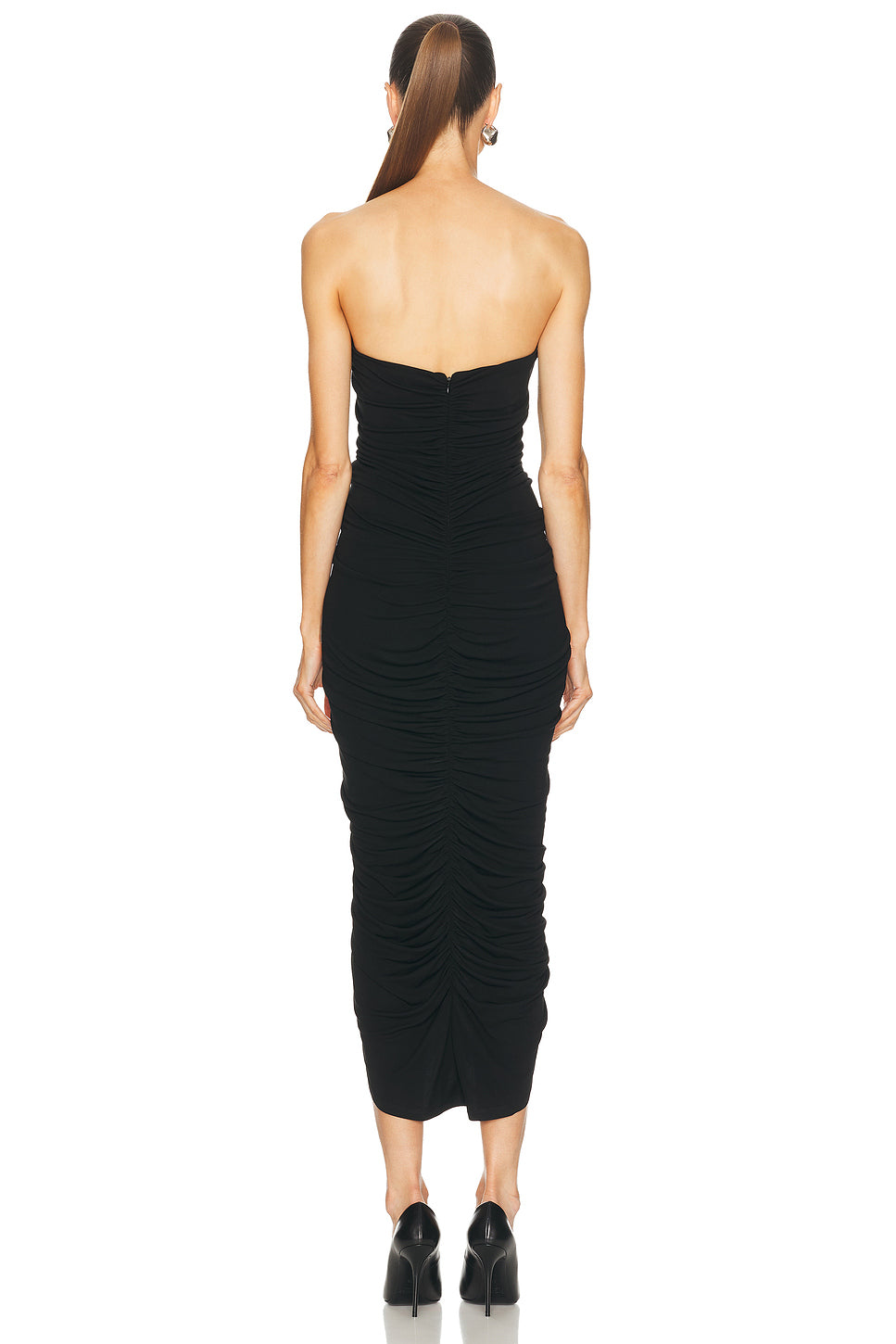 Structured Bodice Midi Dress