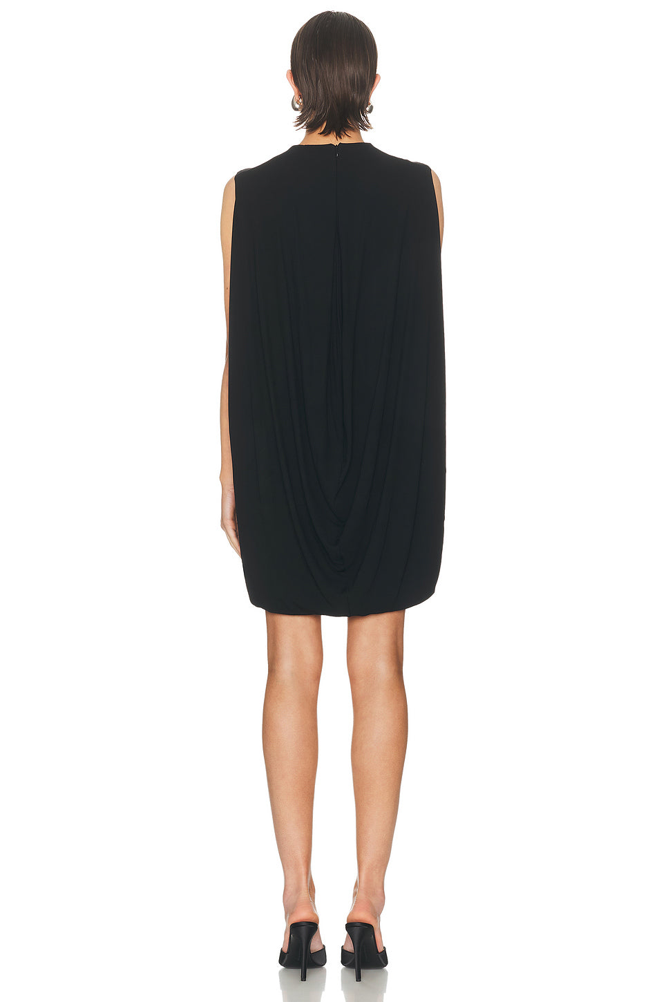 Fitted Draped Back Mini Dress