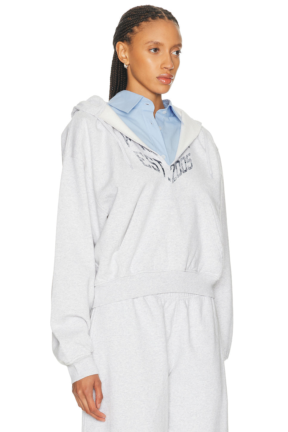 Prestyled Slashed Hoodie