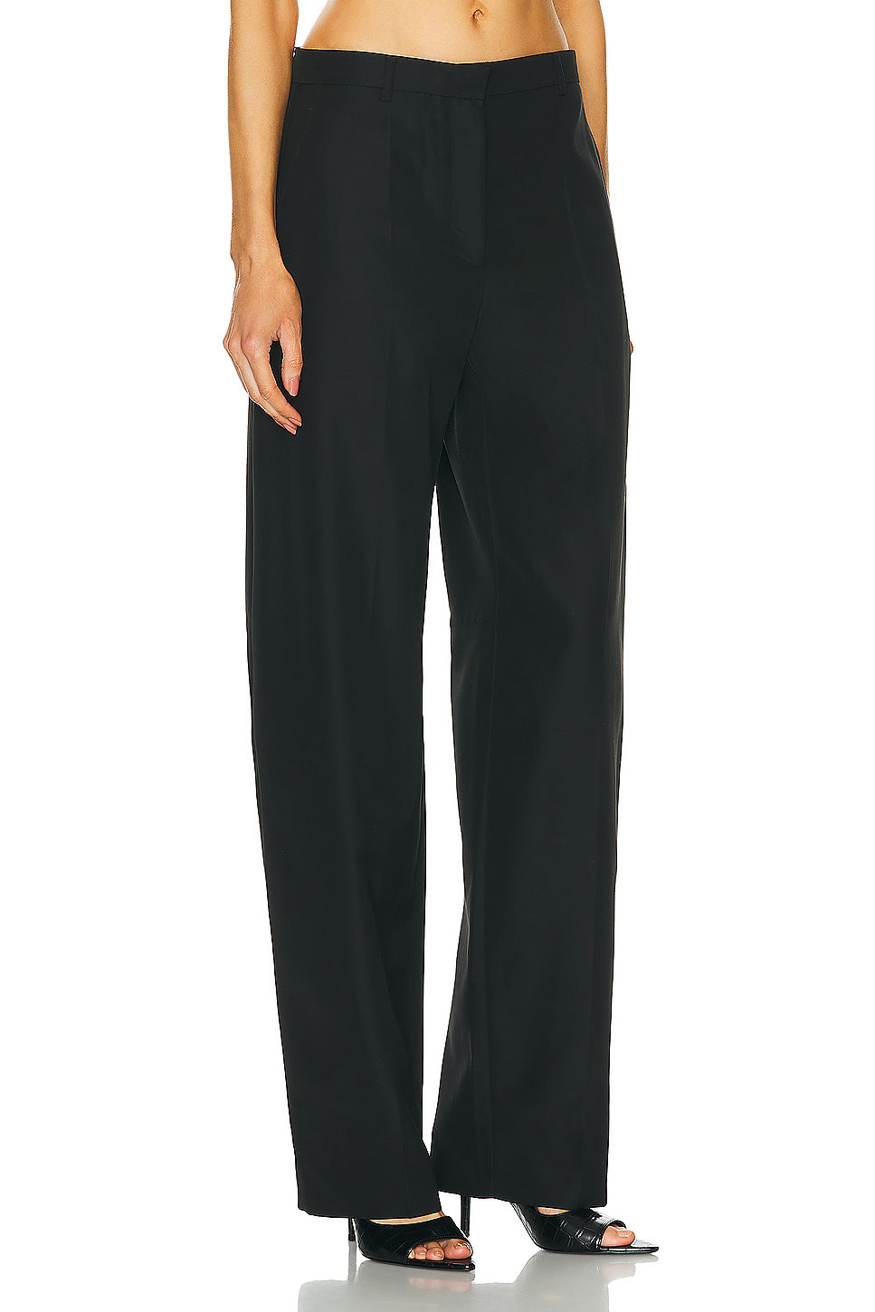 Low Waisted Pant With Back Slits