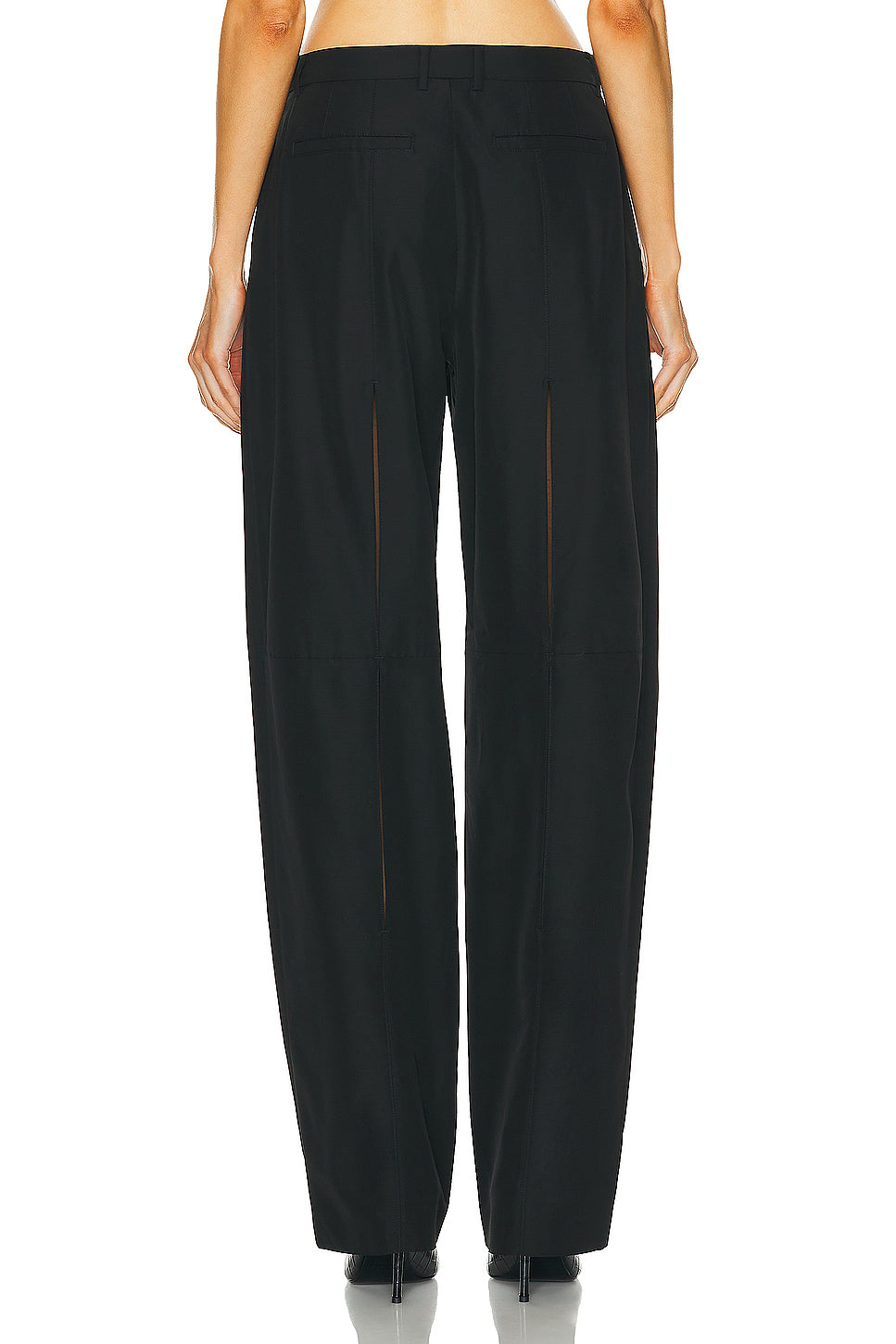 Low Waisted Pant With Back Slits