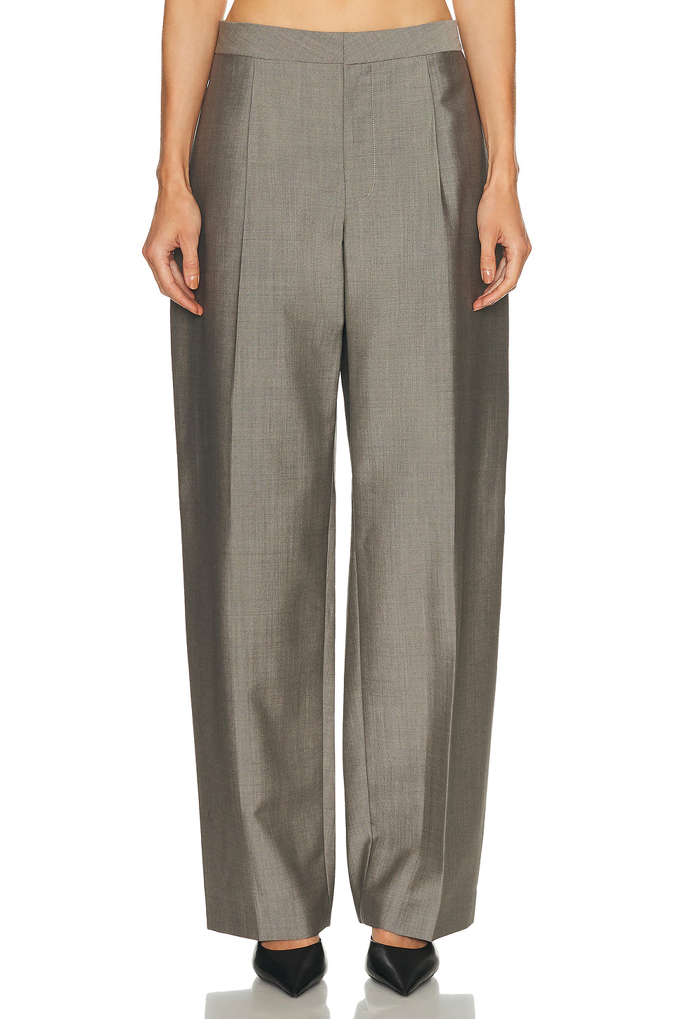 Mid Rise Tailored Pant