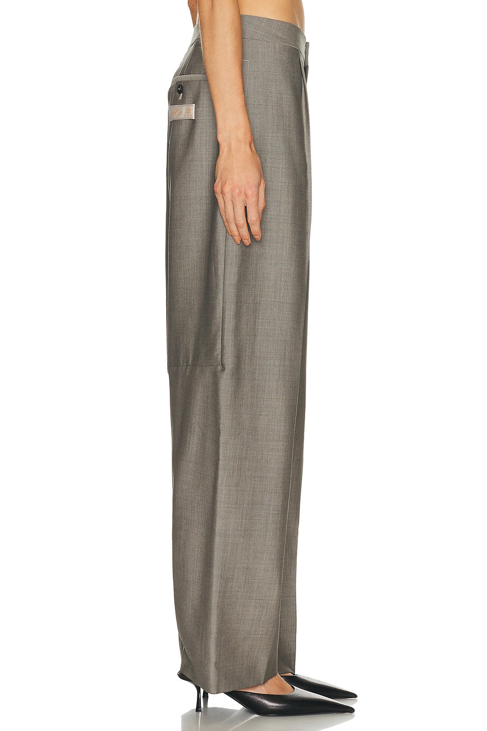 Mid Rise Tailored Pant