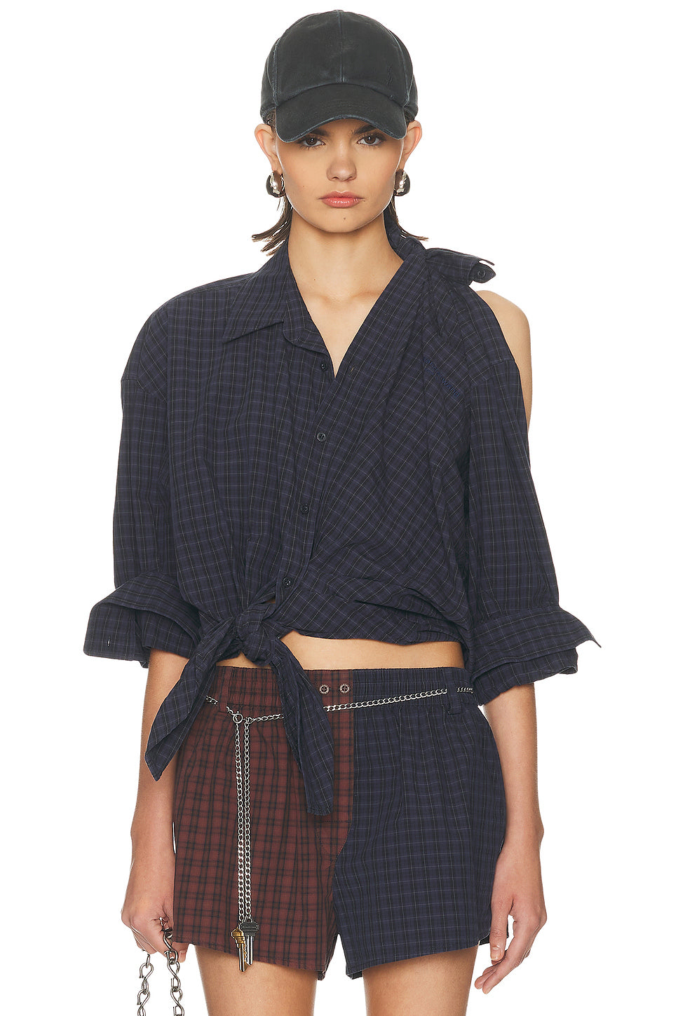 Knotted Button Down Shirt