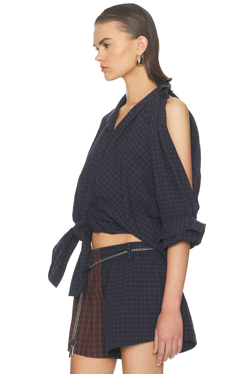Knotted Button Down Shirt