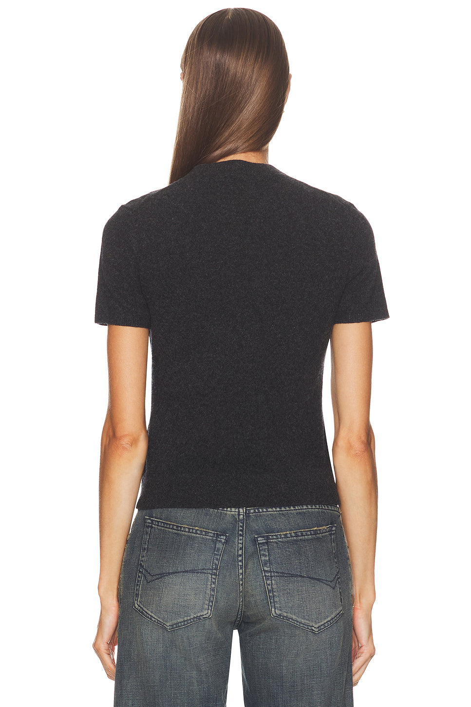 Short Sleeve Crewneck Knit Logo Tee