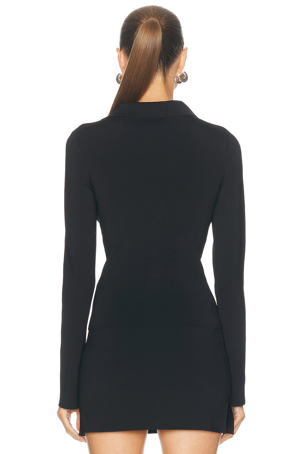 Long Sleeve Fixed Packet Polo Top