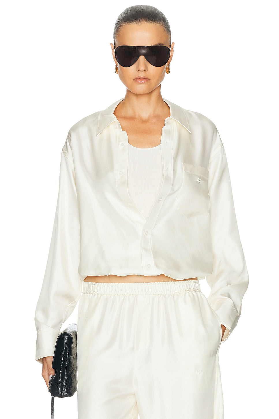 Pre-styled Cami Top With Button Up Shirt