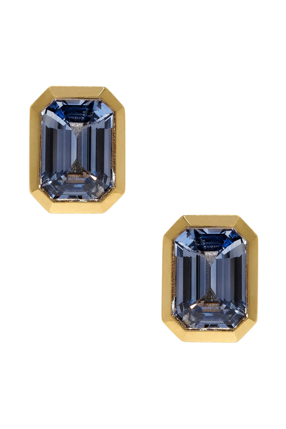 Rich Small Sapphire Stud Earrings