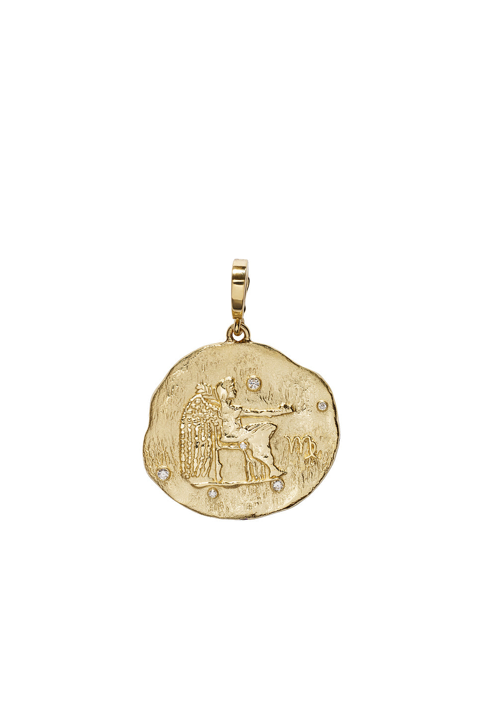 Of The Stars Virgo Large Coin Charm