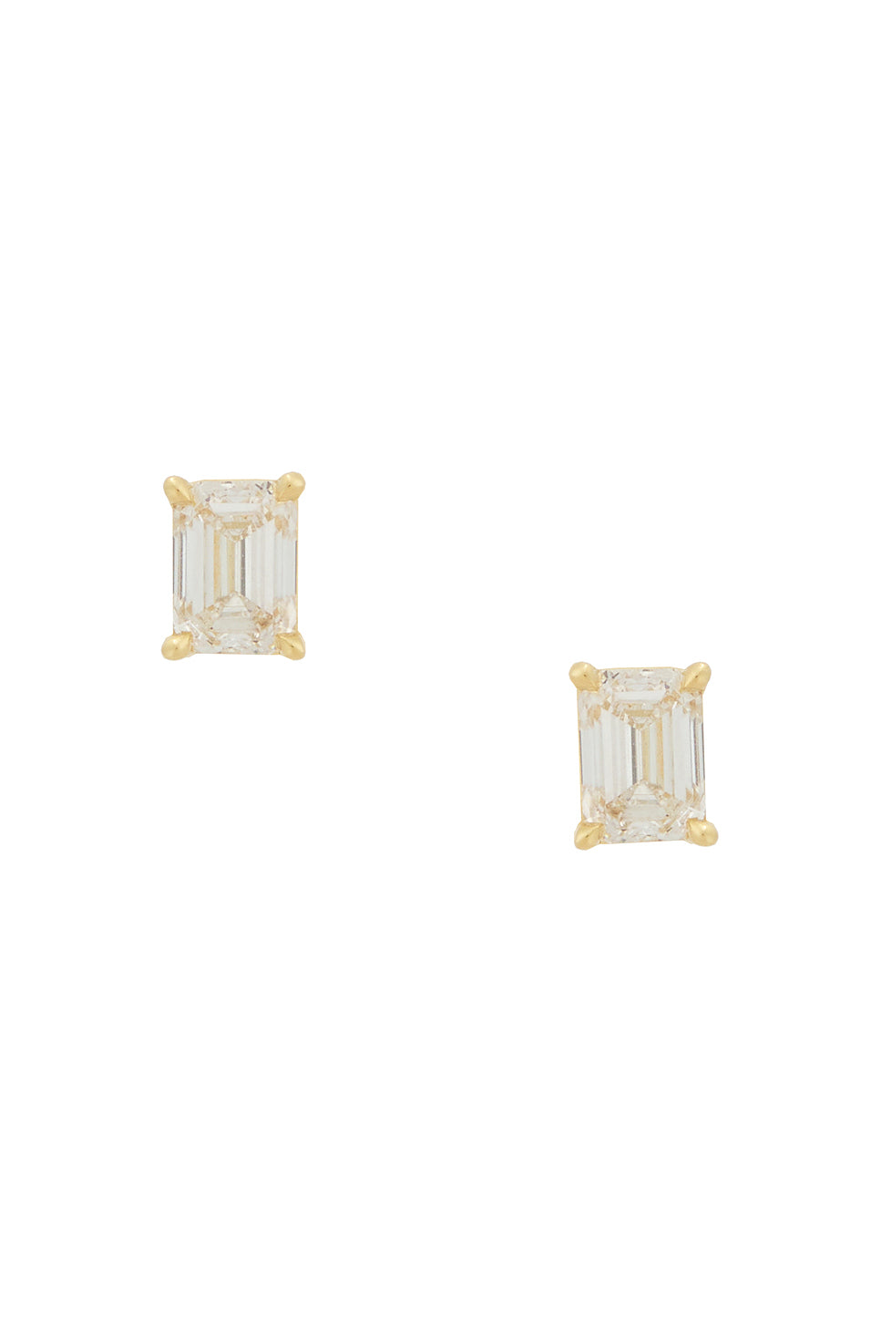 Allure Emerald Cut Diamond Stud Earrings