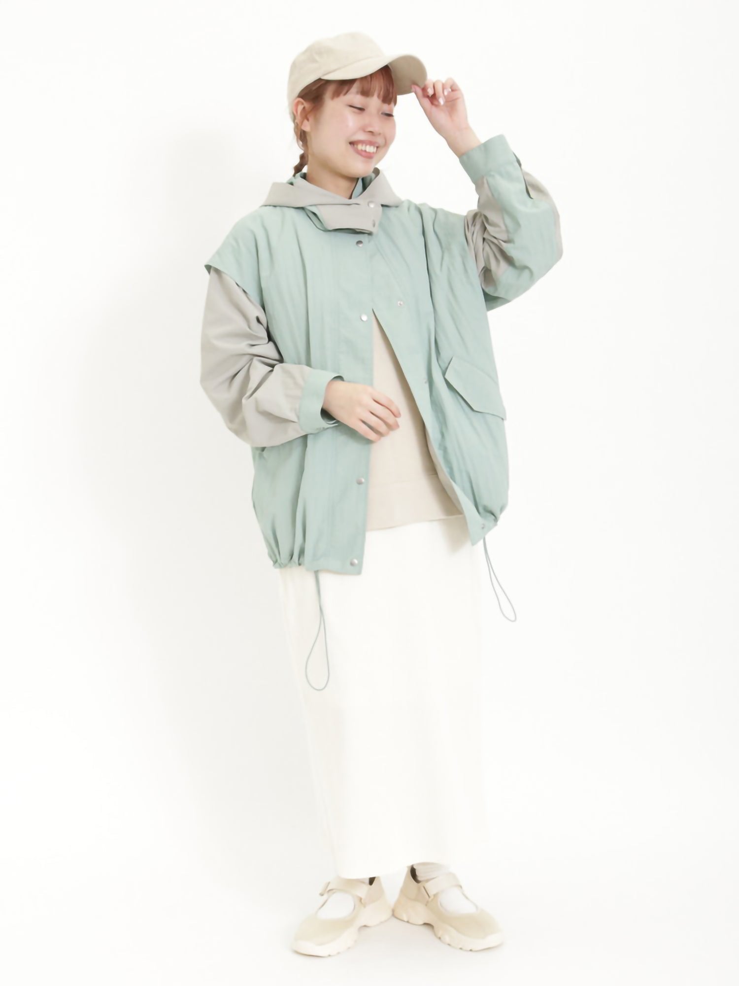 Akesora [Water Repellent] Hood 2-Way Mumper