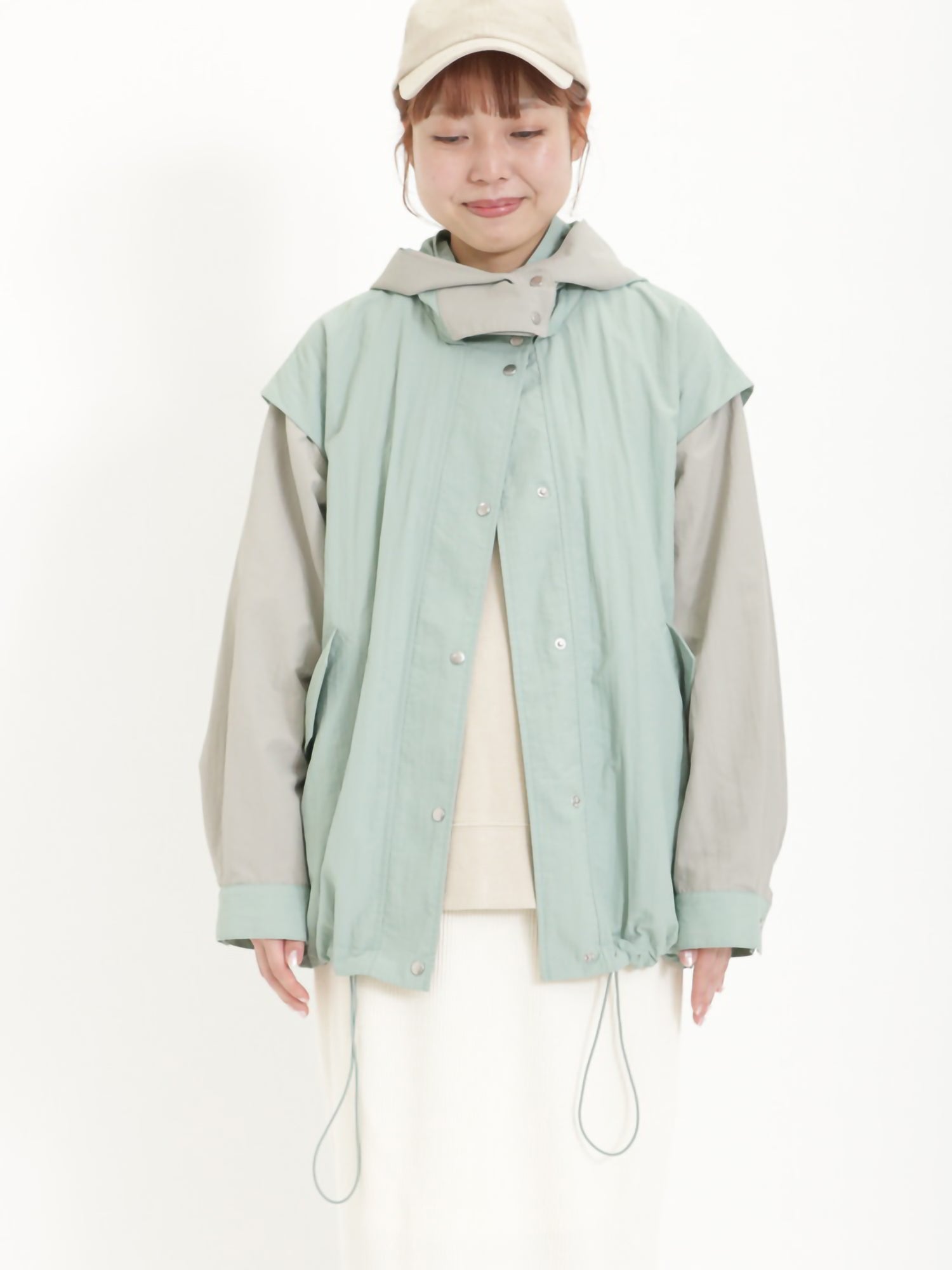Akesora [Water Repellent] Hood 2-Way Mumper