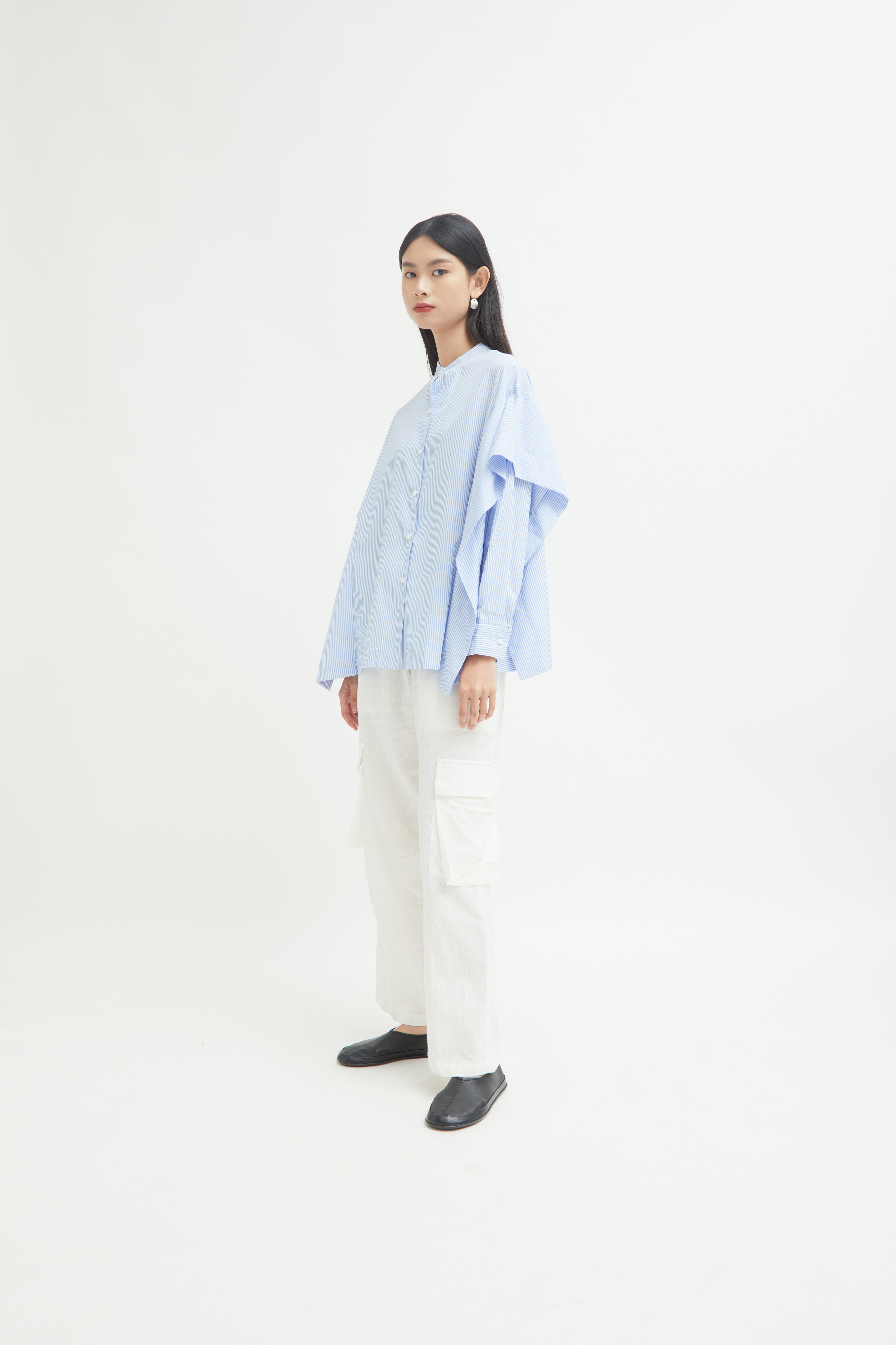 Aluna Side Ruffle Shirt