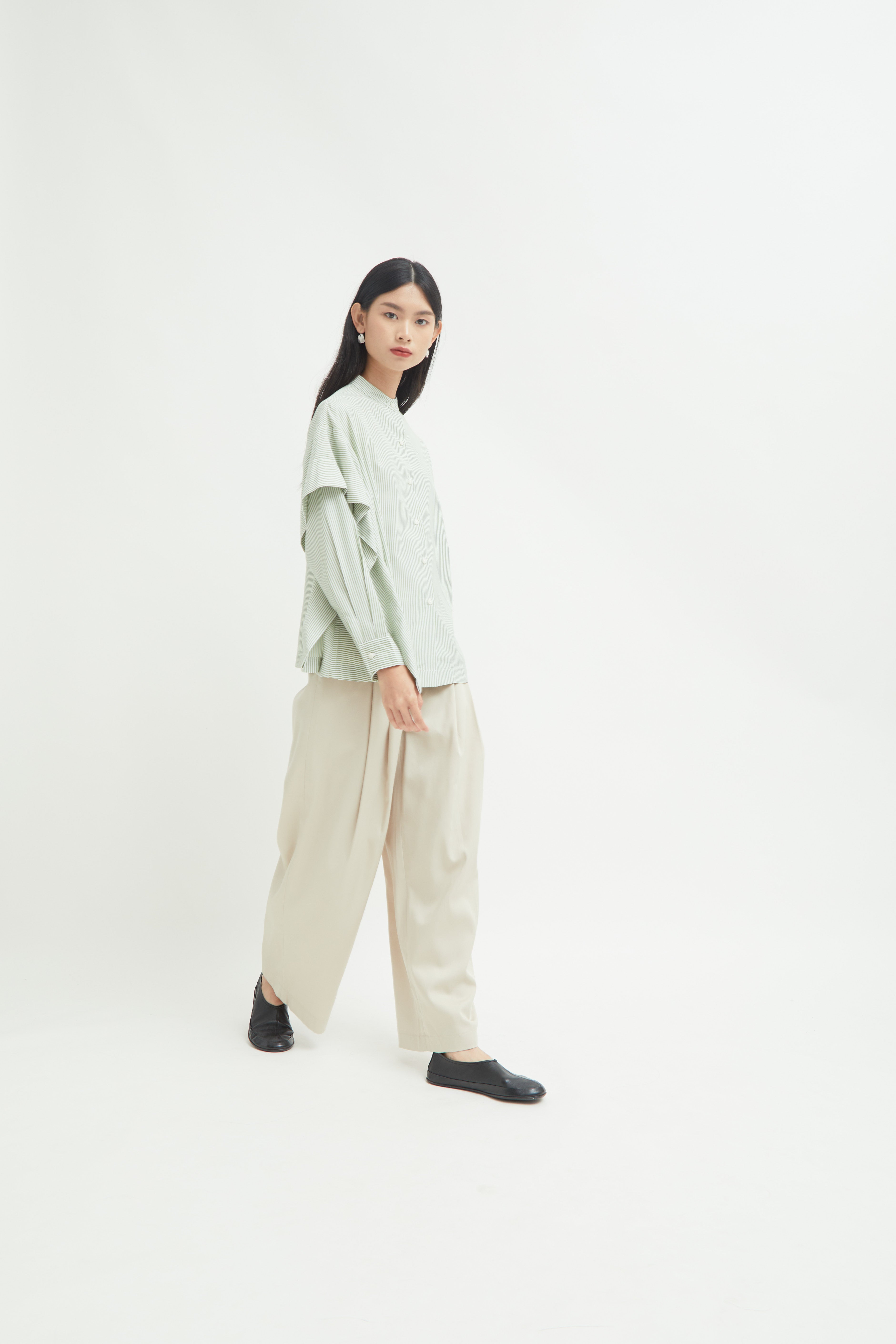 Aluna Side Ruffle Shirt