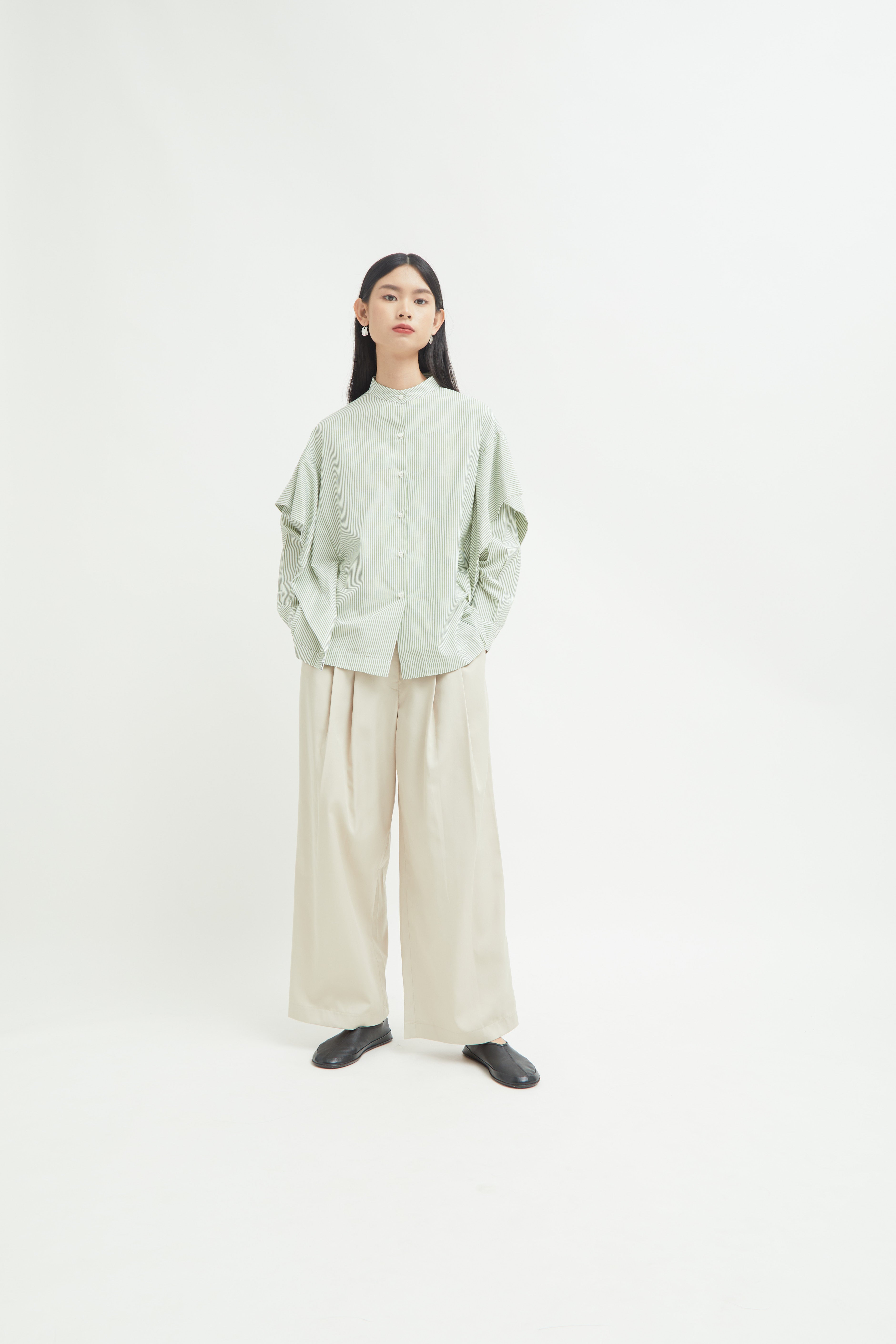 Aluna Side Ruffle Shirt