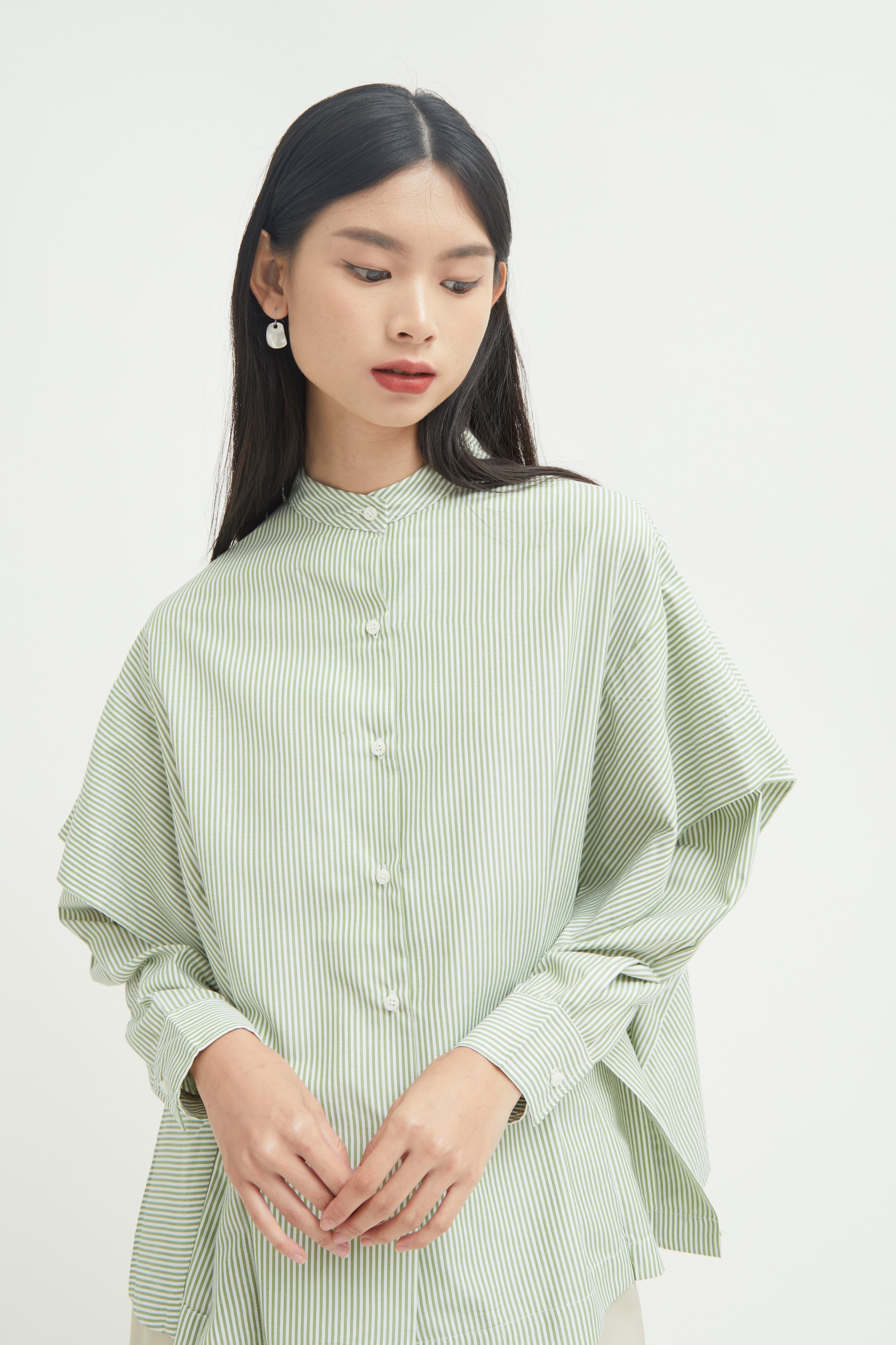 Aluna Side Ruffle Shirt