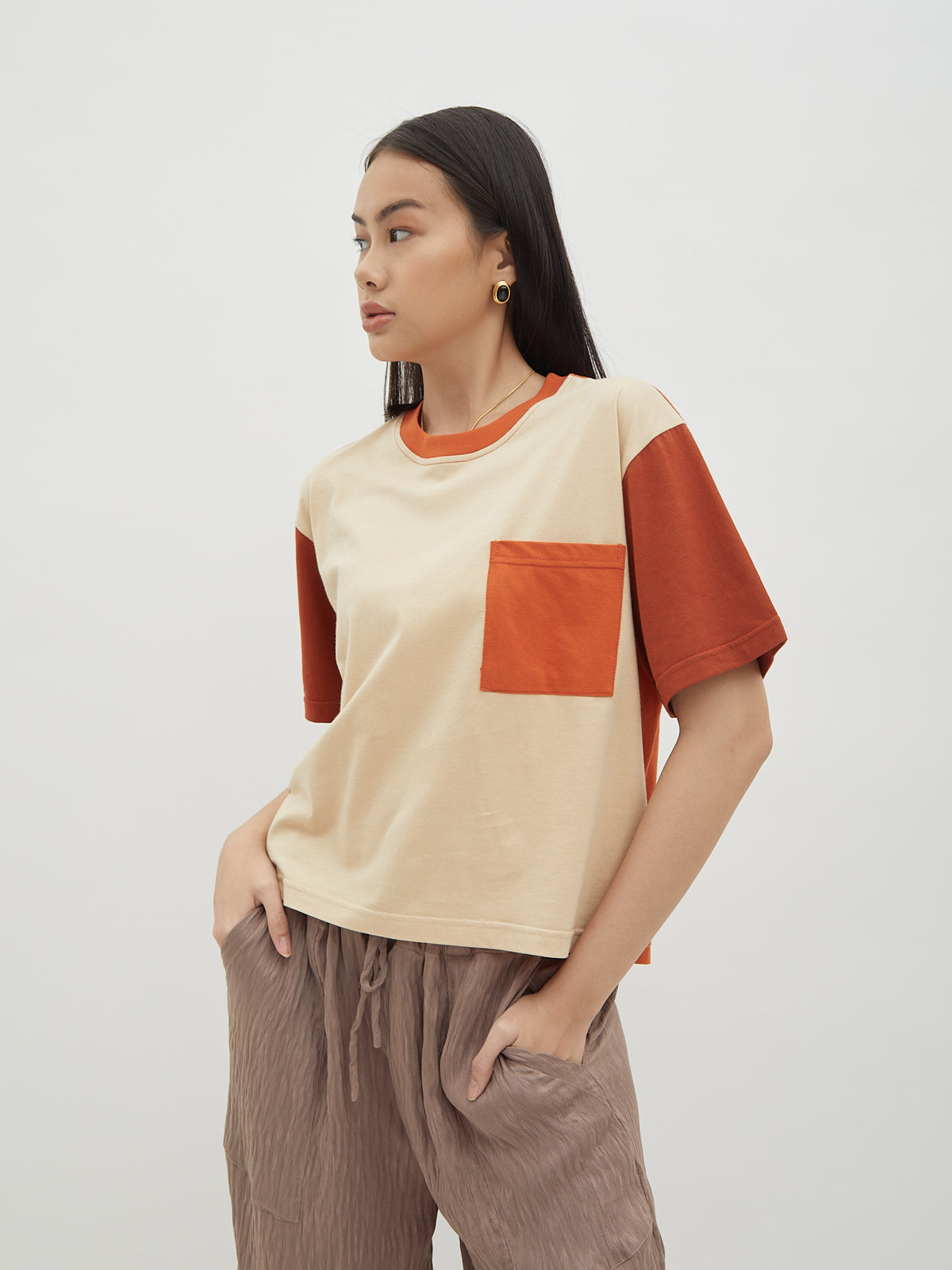 Annisa Colorblock Tshirt - Velvet at Bobo