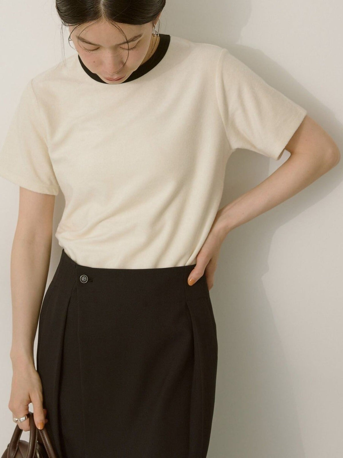 Eryna Pile Ringer T-Shirt