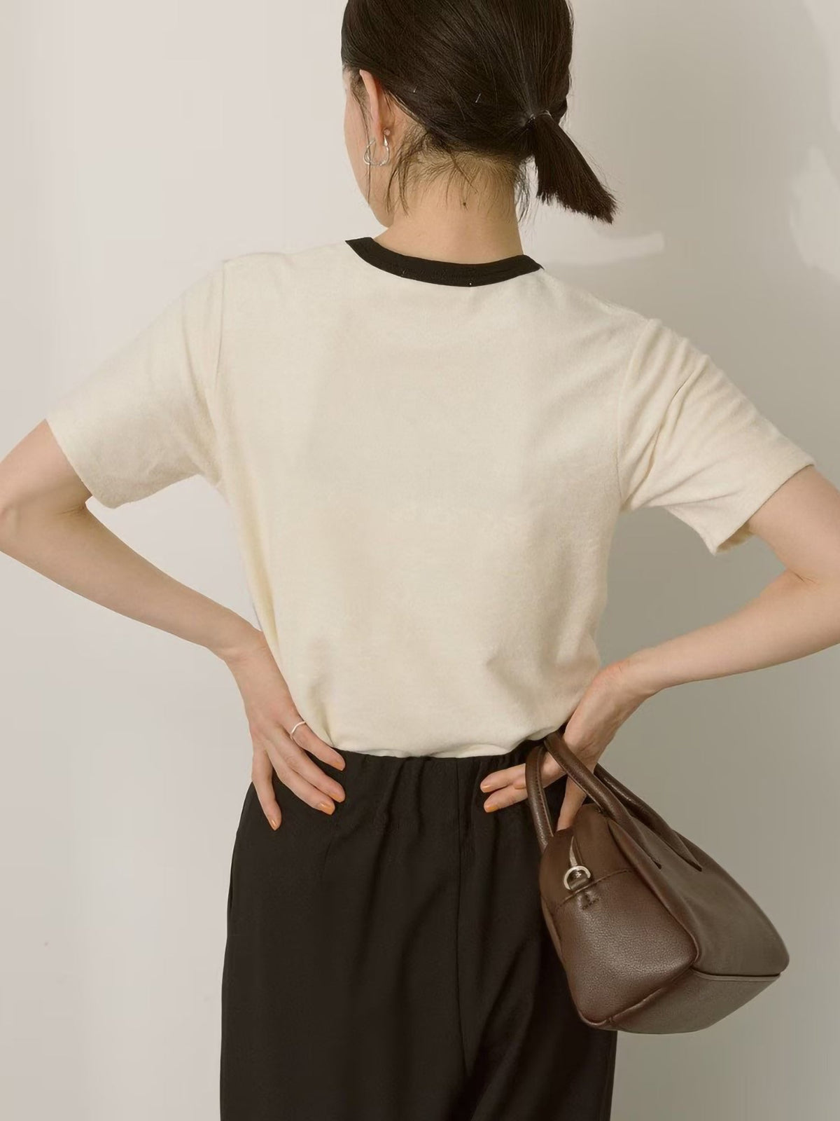 Eryna Pile Ringer T-Shirt