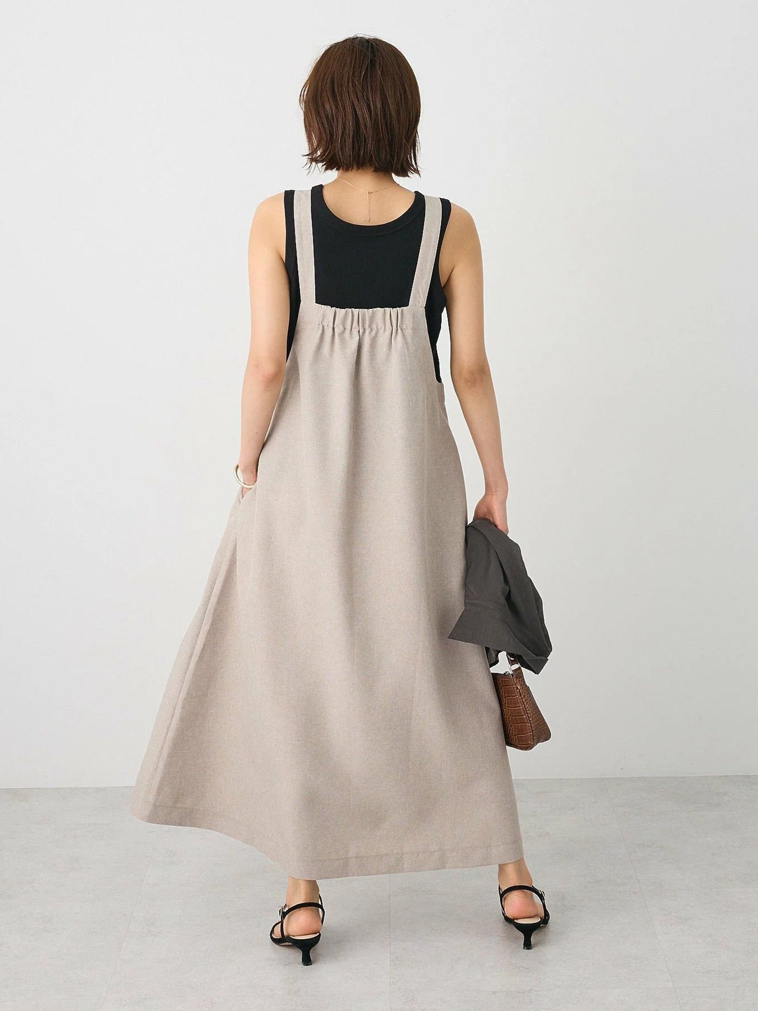 Arata flared jumper skirt