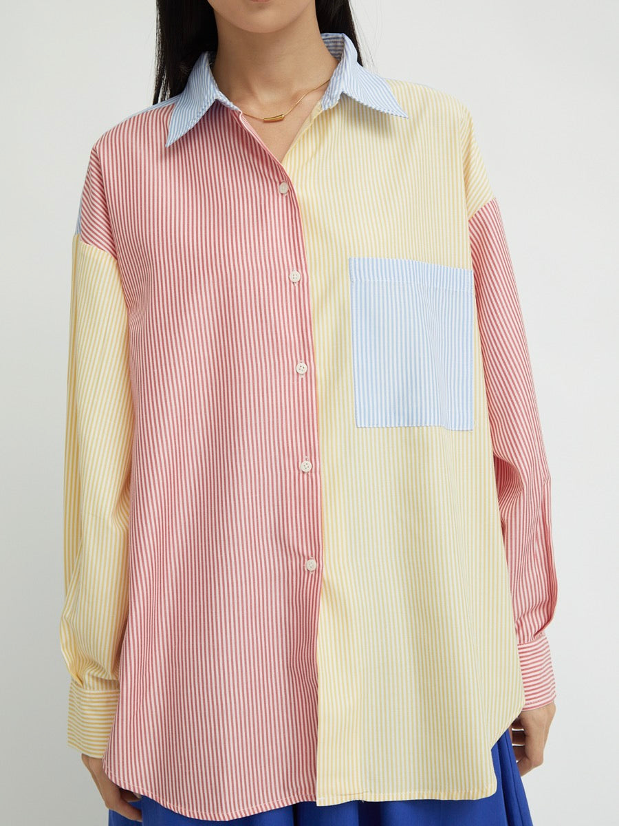 Arina Color Block Shirt