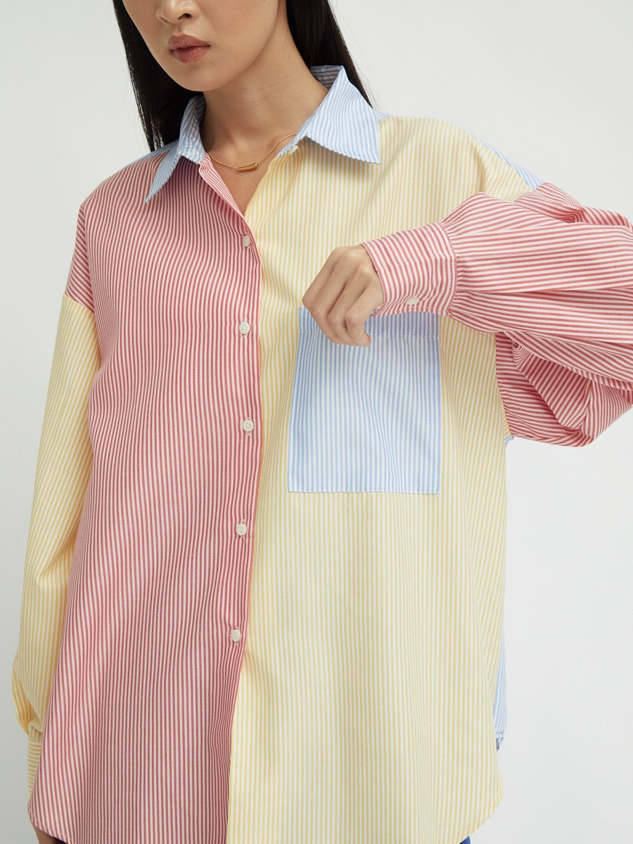 Arina Color Block Shirt