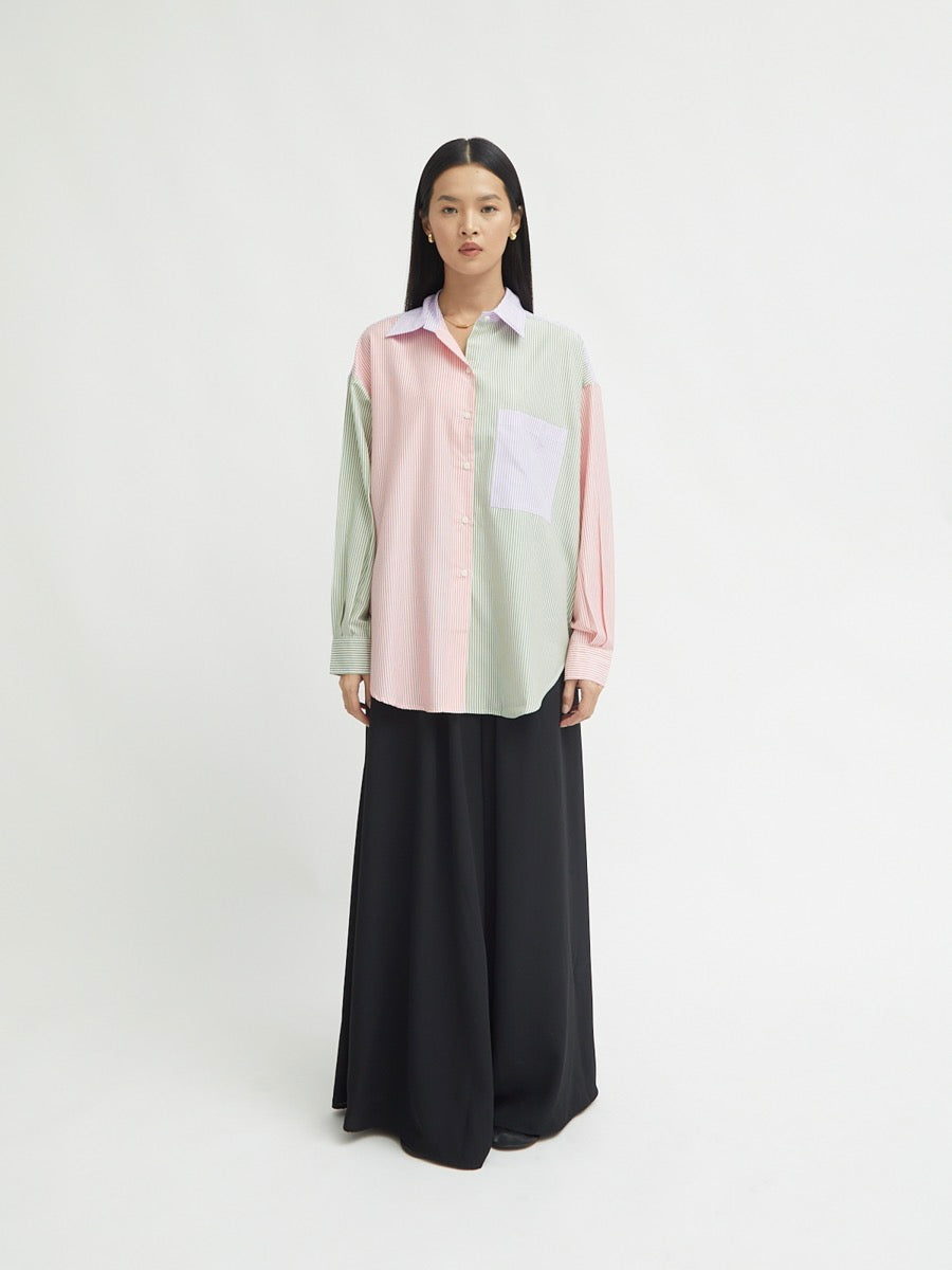 Arina Color Block Shirt