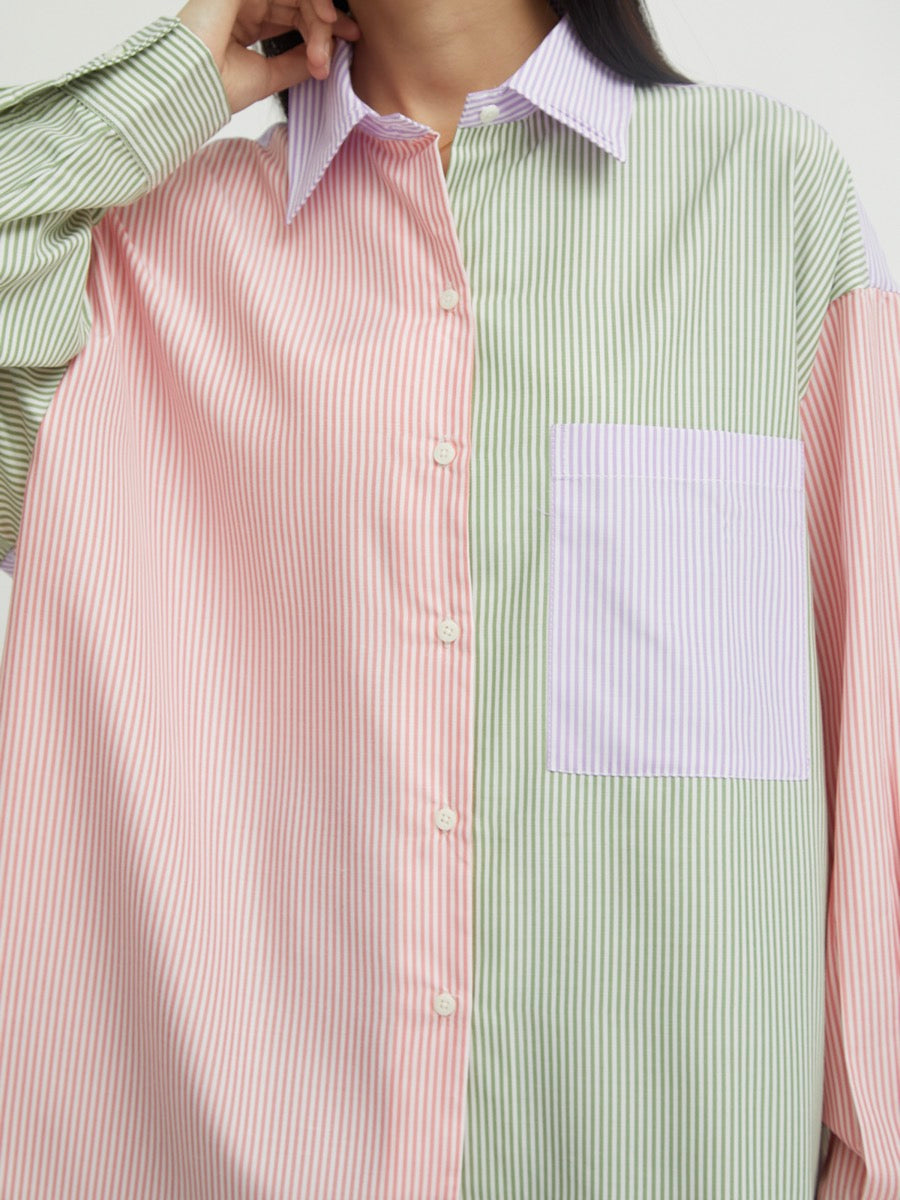 Arina Color Block Shirt